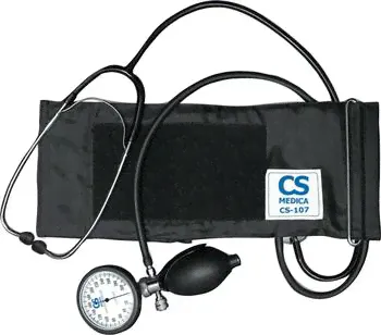 CS Medica CS-107 (встроенный фонендоскоп, большой манометр совмещен с грушей)-0