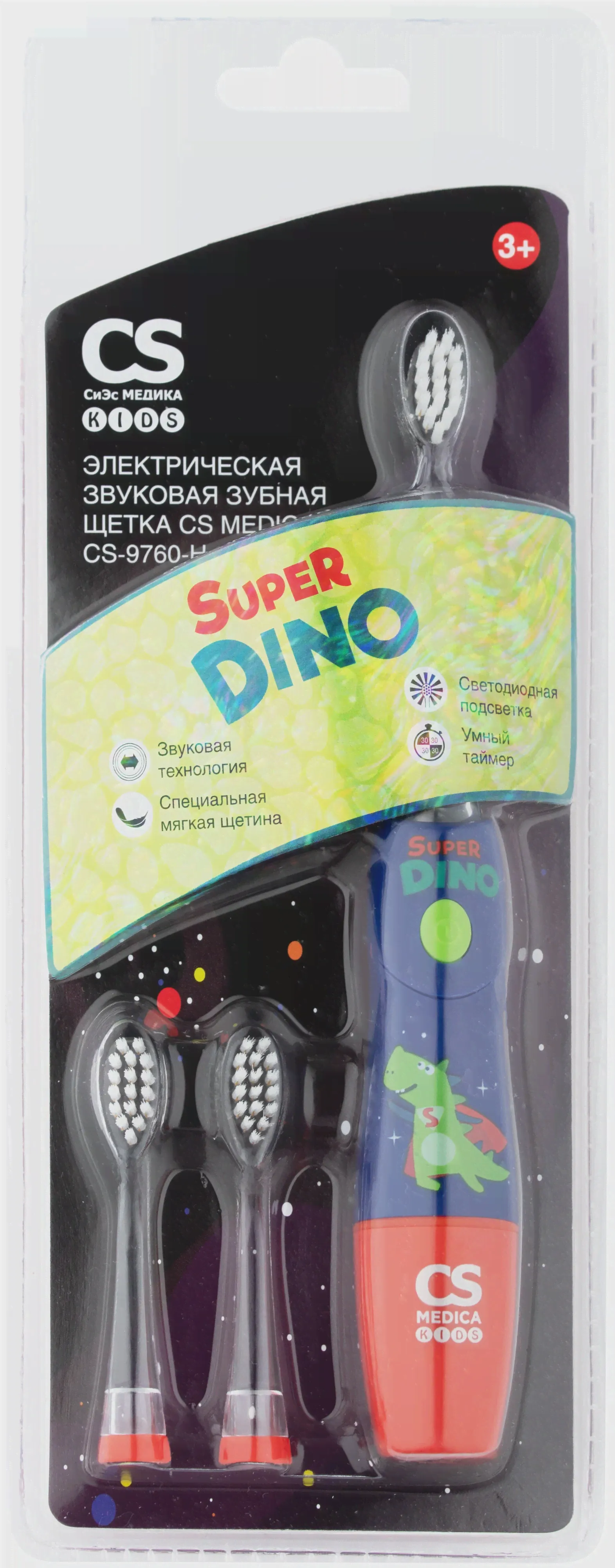 Звуковая зубная щетка CS Medica KIDS CS-9760-H (синяя)-0
