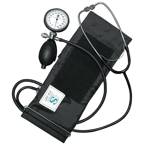 Тонометр механический CS Medica CS-107 (встроенный фонендоскоп, большой манометр совмещен с грушей)-0